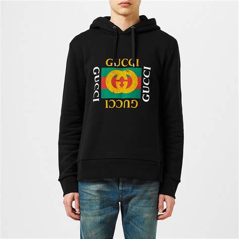 black gucci hoodie fake|authentic gucci hoodie black medium.